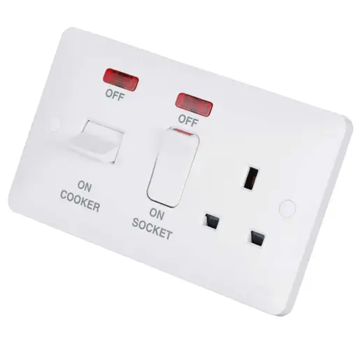 Hager 45A Cooker Control Unit LED