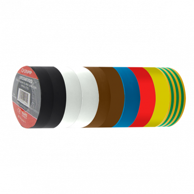 Q-Crimp 20m Mixed Colour Tape 2x WH,BK,1XR,BL,GY