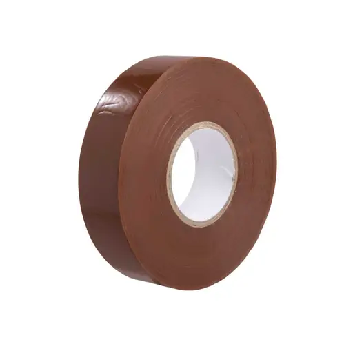 Q-CRIMP Brown PVC Tape 19mm x 33mm