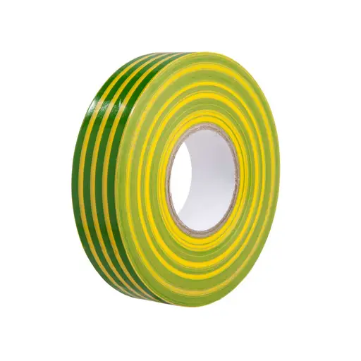 Q-CRIMP Yellow Green PVC Tape 19mm x 33m