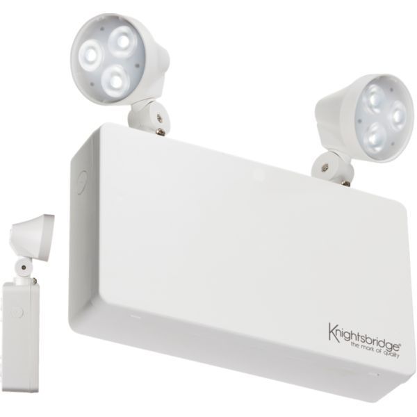 Knightsbridge 230v IP20 6W LED Twin EMG Spotlight