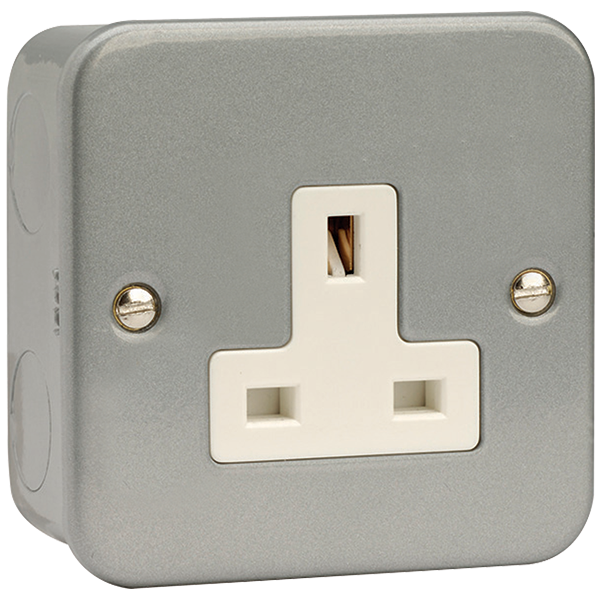 Click 13A 1 Gang Unswitched Socket Outlet