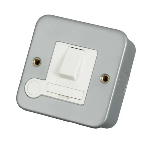  Click 13A Switched Fused Spur with Flex Outlet Metal Clad