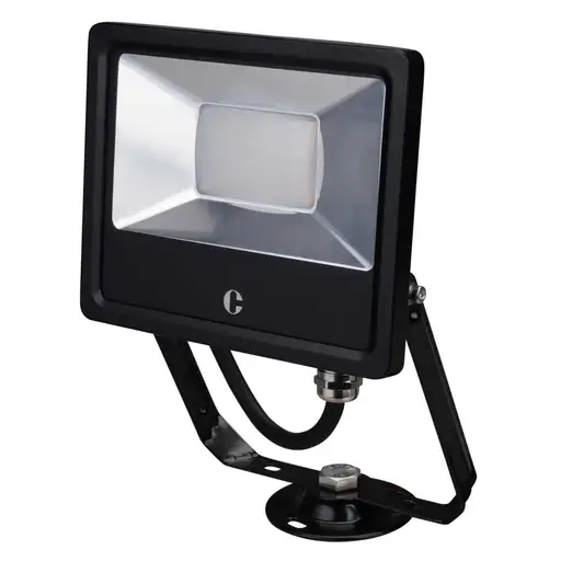 Collingwood 20W LED Tri-Colour Floodlight Black    