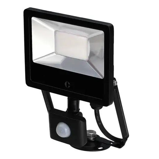 Collingwood 30W LED Tri-Colour Floodlight with PIR Black 53.40 