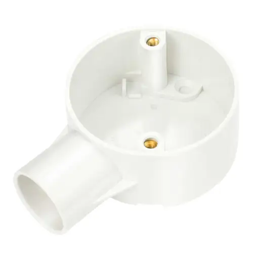 Centaur 25mm PVC Conduit Terminal Box White x1