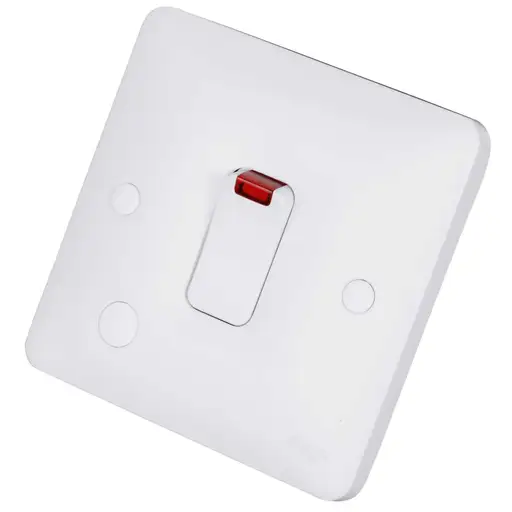 [WMDP84FON] Hager 20A 2 Pole Switch NEON Flex Outlet