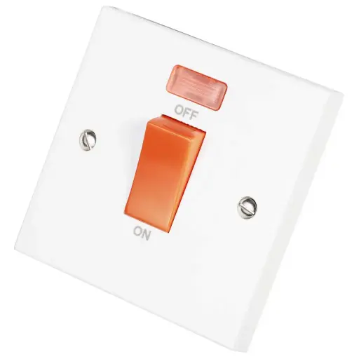 [PRW201] Click 45A 1 Gang DP Switch with Neon     