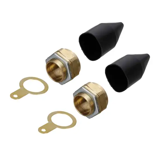 [QBW32] Q-CRIMP 32mm Brass Cable Gland 2 Pack