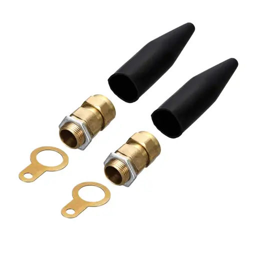 [QCW20S] Q-CRIMP 20mm (S) Brass Cable Gland x2