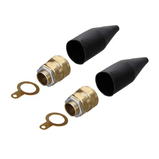 [QCW32] Q-CRIMP 32mm Brass Cable Gland 2 Pack