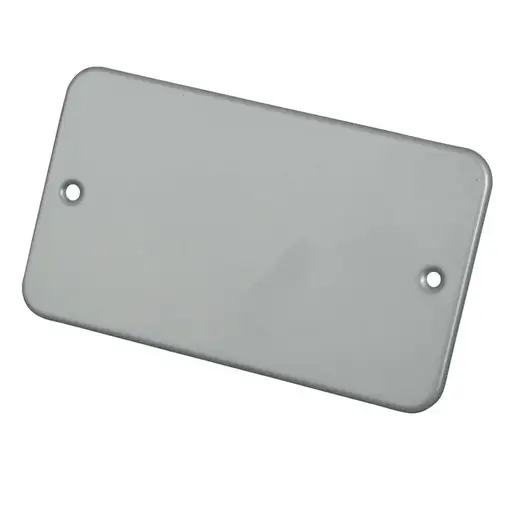 [CL061] Click 2 Gang Blank Plate Metal Clad