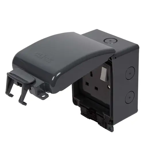 [OA035AG] Scolmore 13A 1 Gang Weatherproof Switched Socket IP66