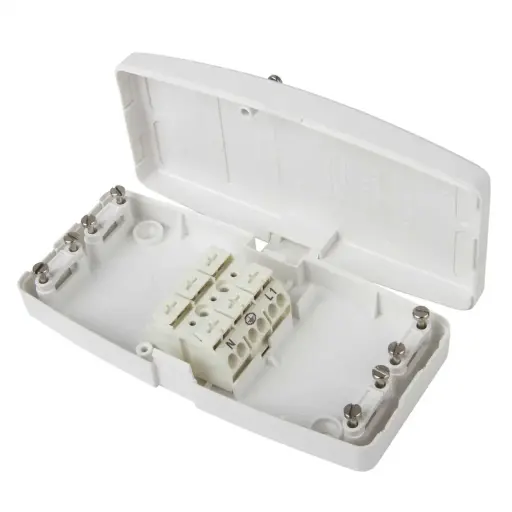 [J803] Hager Ashley 32A 3 Terminal 17th Edition Junction Box White